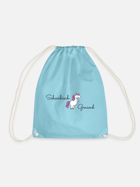 Schwäbisch Gmünd Einhorn - Turnbeutel - Aqua