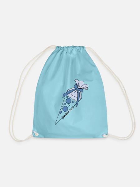 2023 Schulkind Schultüte blau Jungen - Turnbeutel - Aqua