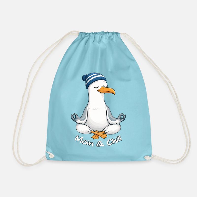 Moin & Chill by MEERchandise - Turnbeutel - Aqua