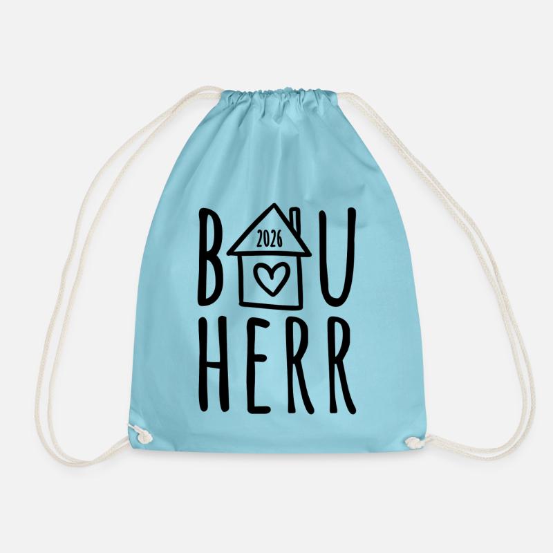 Bauherr 2026 - Turnbeutel - Aqua