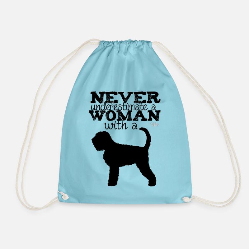 neverunderestimateblackru - Turnbeutel - Aqua