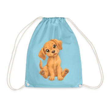 Rhodesian Ridgeback – süßer Hundewelpe - Turnbeutel - Aqua - Vorne