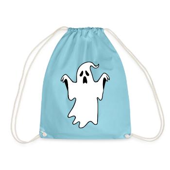 Halloween Gespenst Halloween T-shirt Geschenkidee  - Turnbeutel - Aqua - Vorne