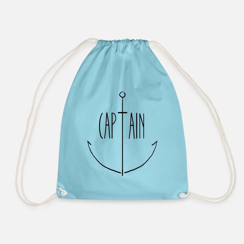 Captain – heute bist du der Chef ... anker mal :) - Turnbeutel - Aqua