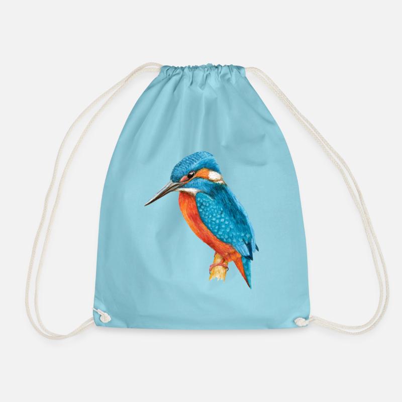 Eisvogel - Turnbeutel - Aqua