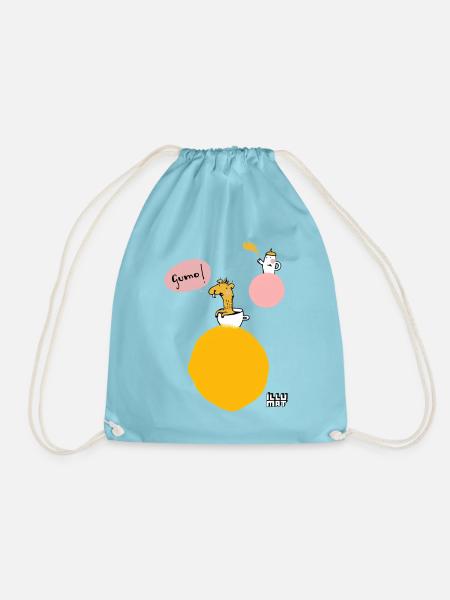 Gumo! Llama without drama - Drawstring Bag - aqua