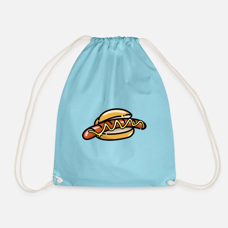 Bratwurst Brötchen - Turnbeutel - Aqua