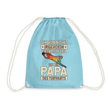 Fußball Papa Des Torwarts - Turnbeutel - Aqua - Vorne