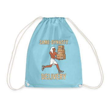 Paketbote Hieroglyphen Pakete - Turnbeutel - Aqua - Vorne