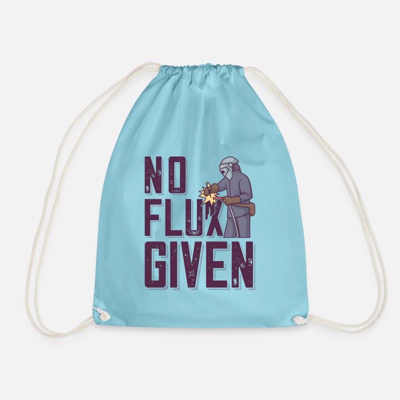 Welder outfit for welders - Drawstring Bag - aqua