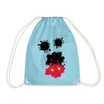 Mouse spots - Drawstring Bag - aqua - Front