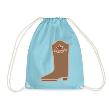 Südwestlicher Sternenstiefel - Turnbeutel - Aqua - Vorne