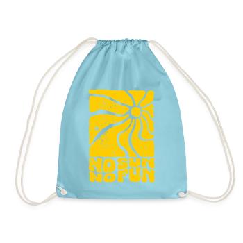 Sonnenkreis No Sun No Fun - Turnbeutel - Aqua - Vorne