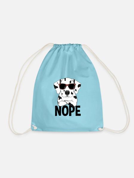 Nope Dalmatian Dog Nope - Turnbeutel - Aqua