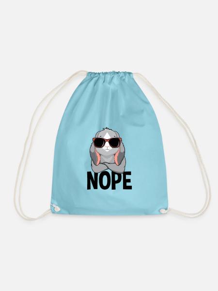Nope Rabbit Nope Simple Nope - Turnbeutel - Aqua