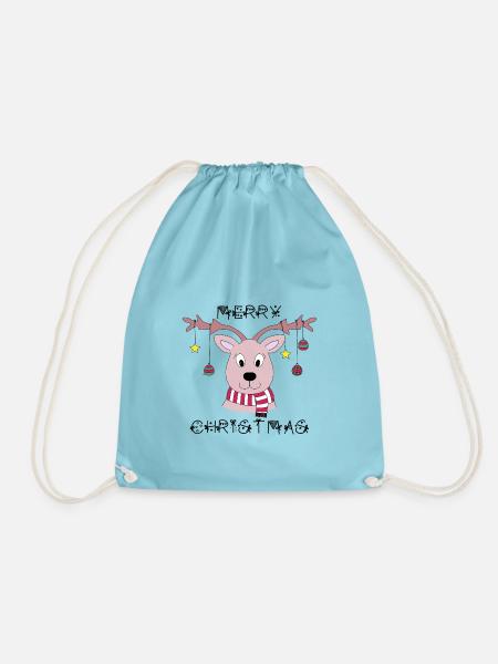 Merry Christmas - Turnbeutel - Aqua