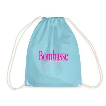 Authentische Bombasse - Turnbeutel - Aqua - Vorne