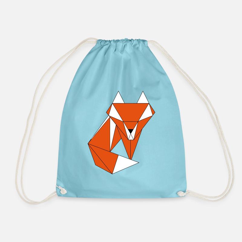 Fox - Drawstring Bag - aqua