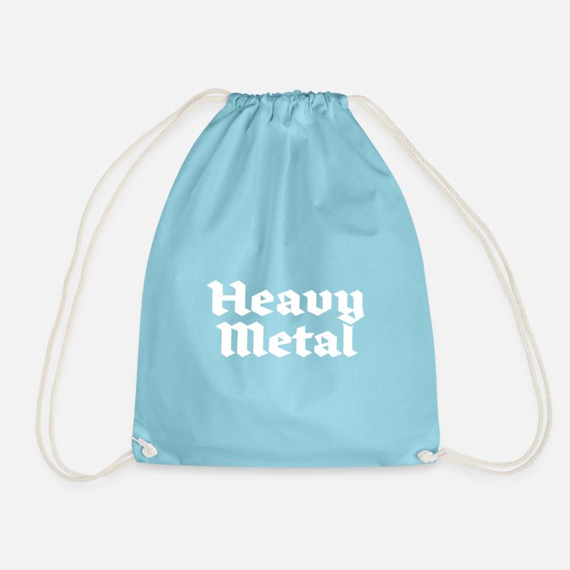 Heavy Metal - Drawstring Bag - aqua