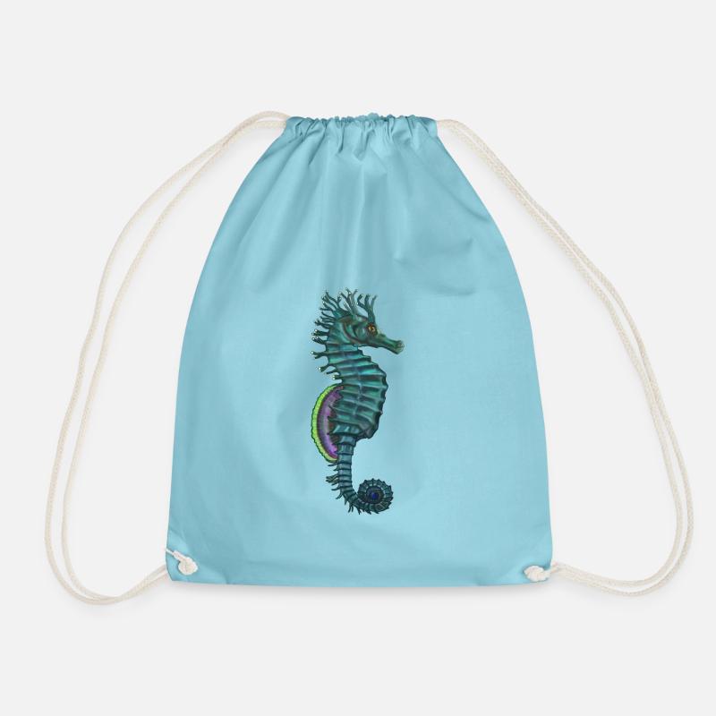 Hippocampus - Turnbeutel - Aqua