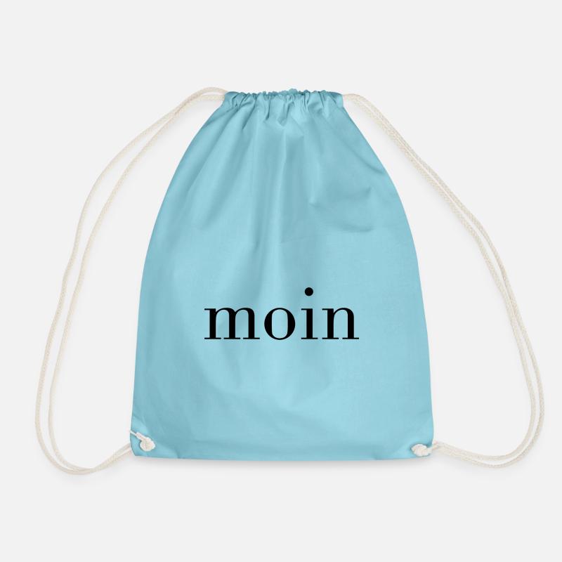 Moin Serif black - Turnbeutel - Aqua