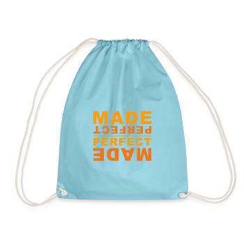 Made Perfect - du bist perfekt gemacht! - Turnbeutel - Aqua - Vorne
