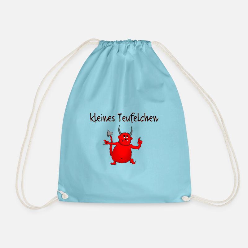 kleines Teufelchen - Turnbeutel - Aqua