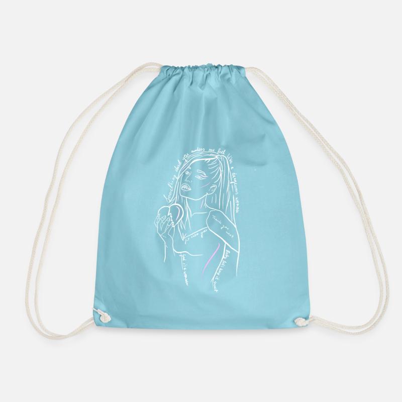 pop liebe text danke - Turnbeutel - Aqua