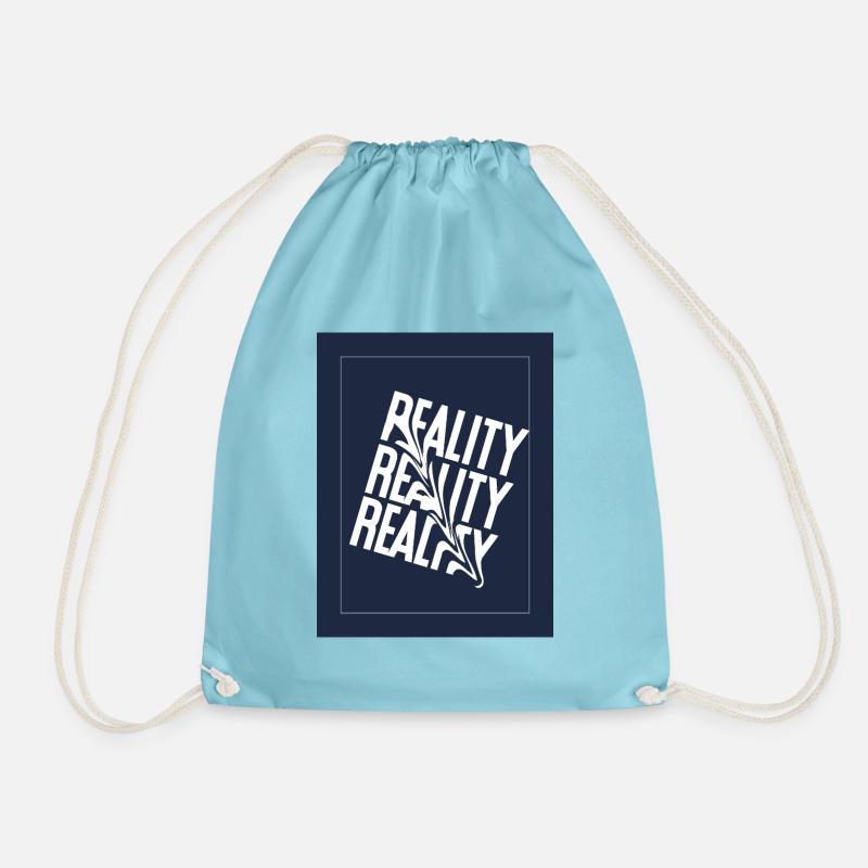 Reality - Drawstring Bag - aqua