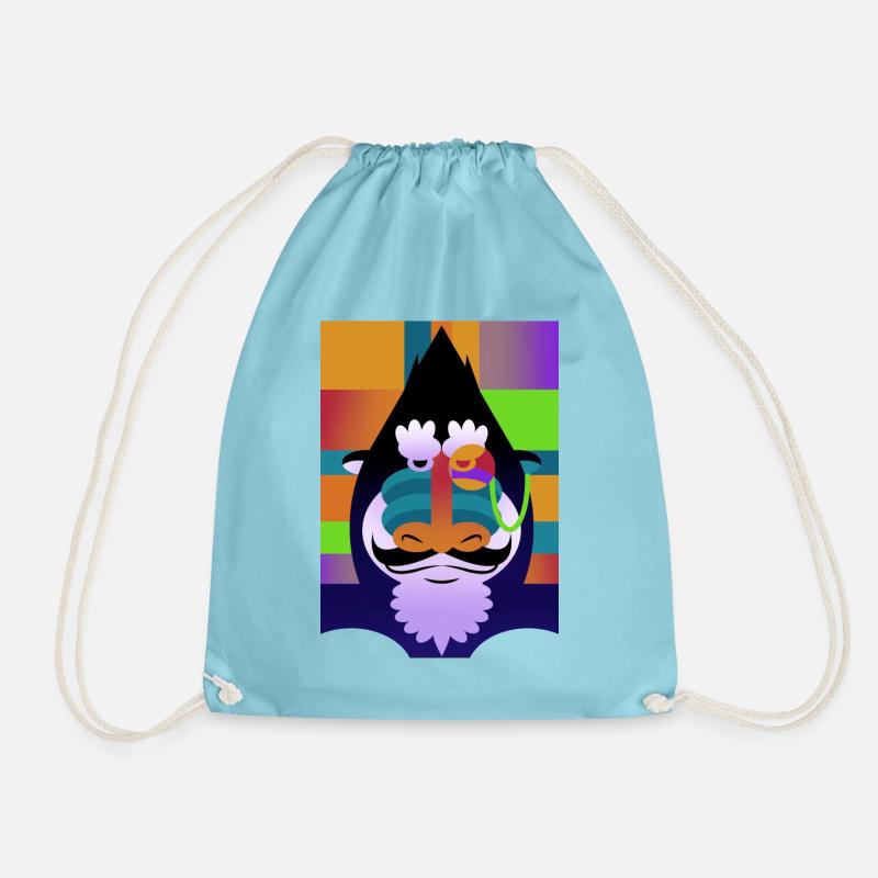 Monocle Baboon - Turnbeutel - Aqua