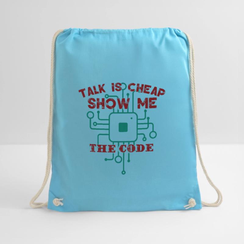 Funny Coder Quote Programming Programmer Drawstring Bag