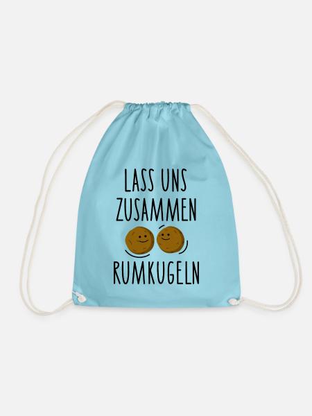 Süßer Spruch für Paare - Turnbeutel - Aqua