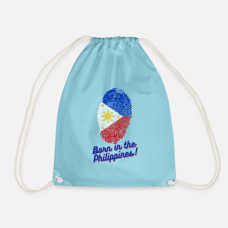 Born in the Philippines - Turnbeutel - Aqua