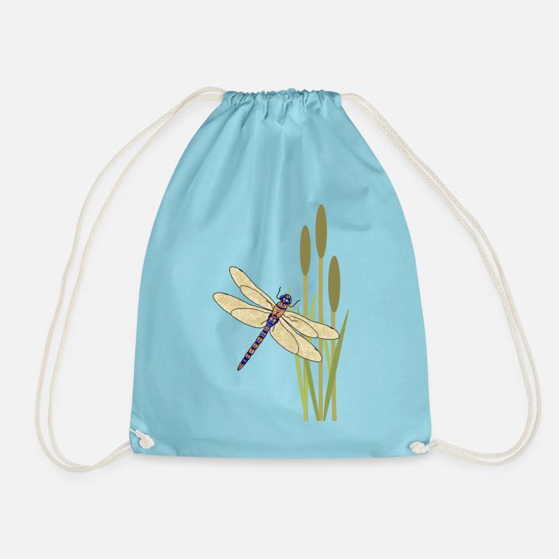 Libelle - Turnbeutel - Aqua