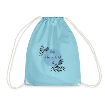 Yoga - Sac de sport léger - aqua - Devant
