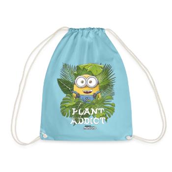 Minions Plant Addict With Green Plants - Drawstring Bag - aqua - Front