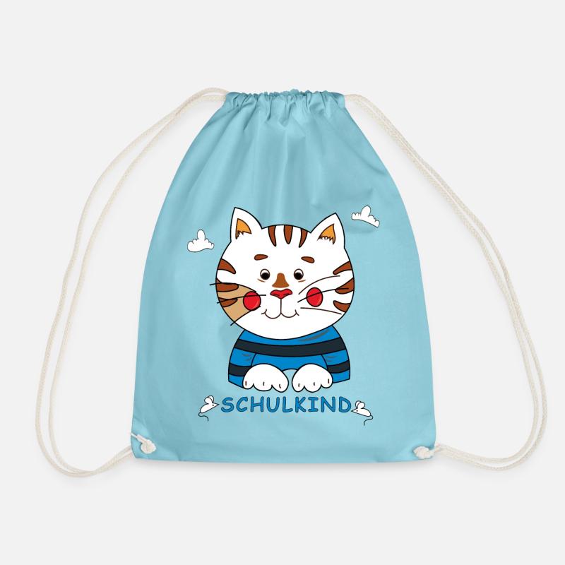 Einschulung Schulkind - Turnbeutel - Aqua