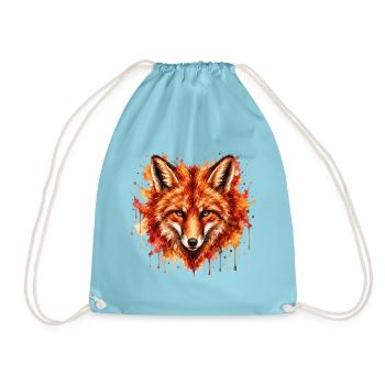 Fuchs  - Turnbeutel - Aqua - Vorne