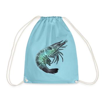 Röntgen Garnele Seafood - Turnbeutel - Aqua - Vorne