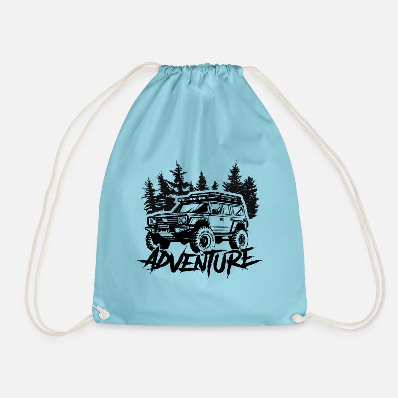 Abenteuer 4x4 - Turnbeutel - Aqua