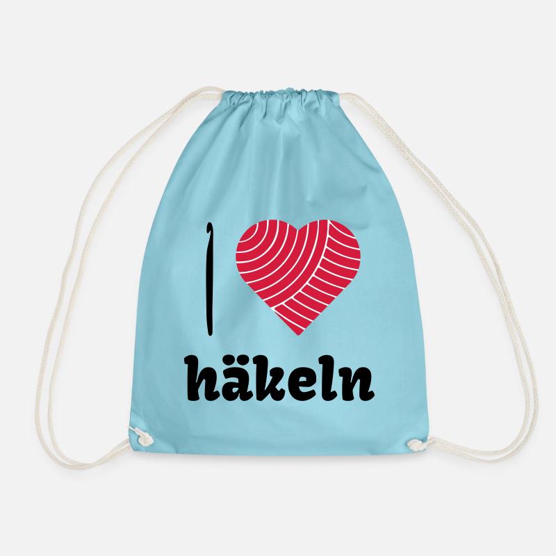 Häkelliebe - Turnbeutel - Aqua
