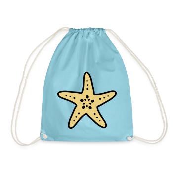 Starfish Ocean Sea Beach Diving - Drawstring Bag - aqua - Front