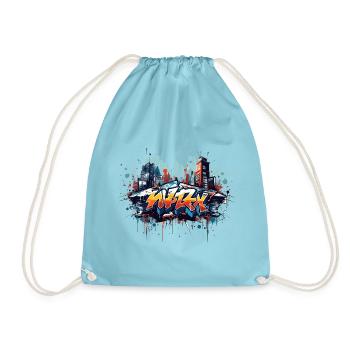 Street Art Revolution Cool Capot Graffiti Design - Sac de sport léger - aqua - Devant