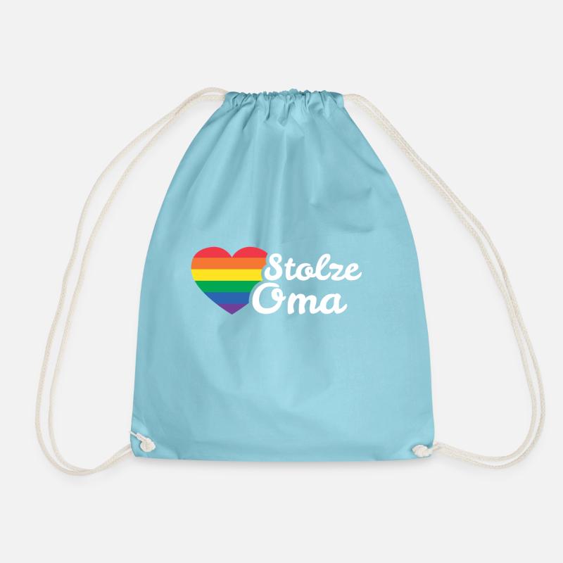 Stolze Rainbow Oma - Turnbeutel - Aqua