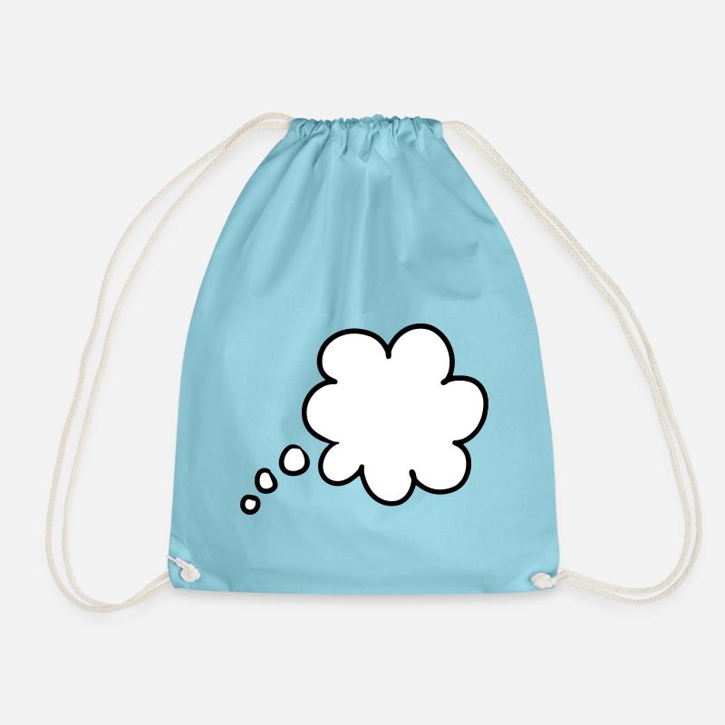 Bulle de pensée bulle de pensée thought bubble - Sac de sport léger - aqua