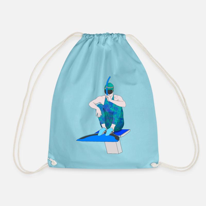 Flossenschwimmen - Turnbeutel - Aqua