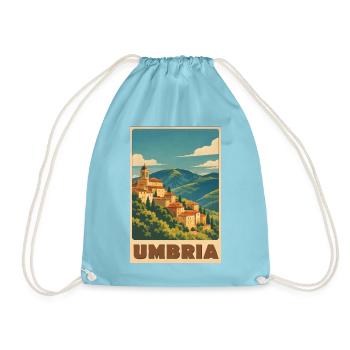 Umbrien - Turnbeutel - Aqua - Vorne