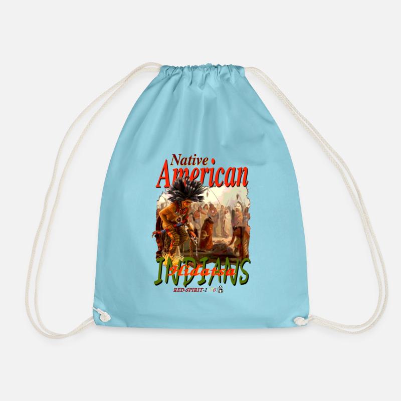Native American INDIANS 4 - Turnbeutel - Aqua