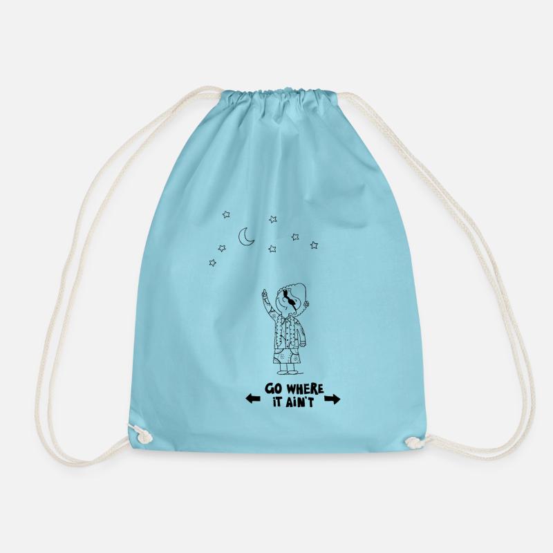 Go where it ain't - Turnbeutel - Aqua
