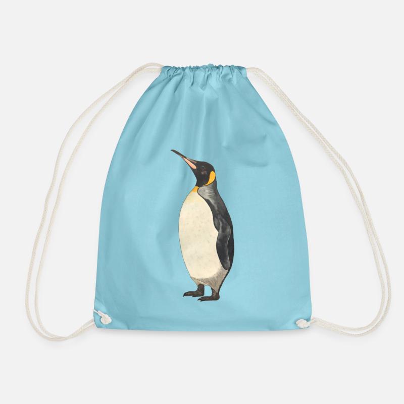 Kaiserpinguin Pinguin - Turnbeutel - Aqua